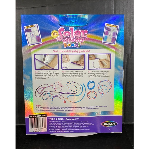 RoseArt Solar Effects Beads Color Changing Jewelry Kit Brand New - Picture 2 of 4